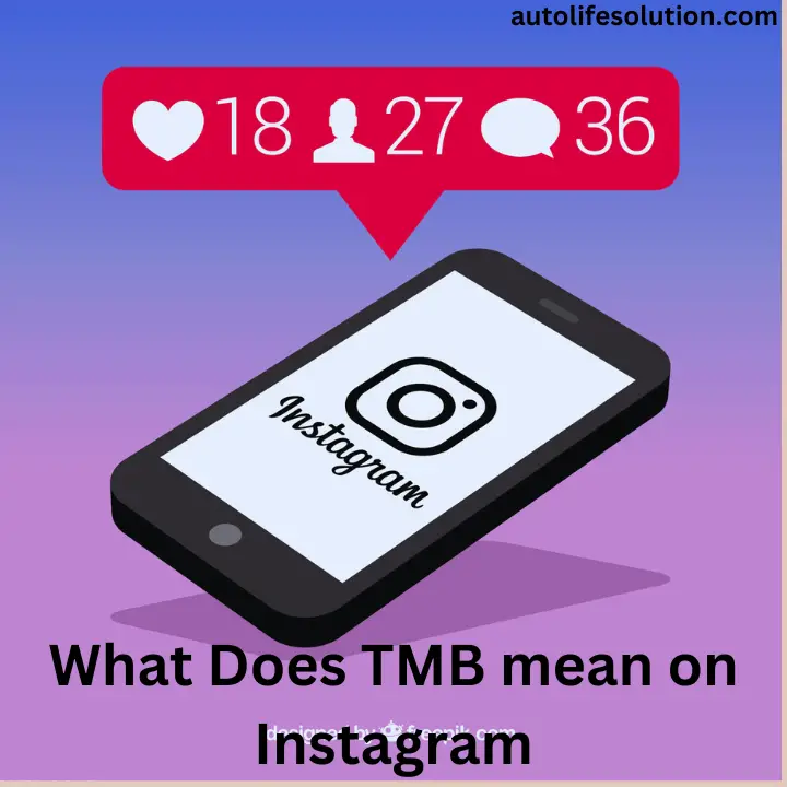 What Does TMB Mean on Instagram?' against a neutral background