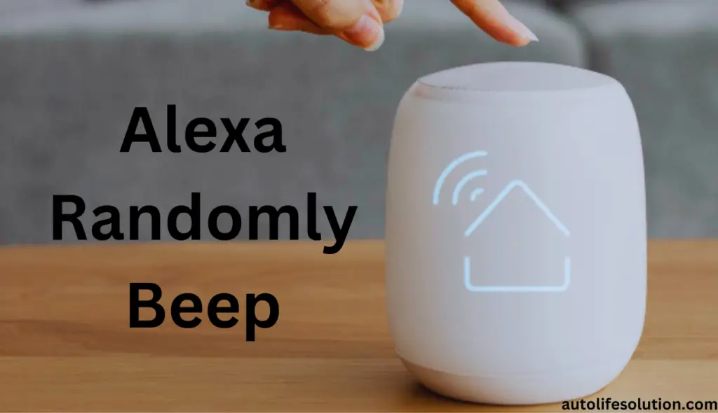 Image showing an Alexa device emitting a random beep