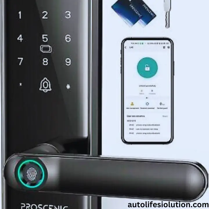 A person's hand holding a smartphone with the August app open, alongside an Amazon Echo device, indicating the connection process between an August Smart Lock and Alexa