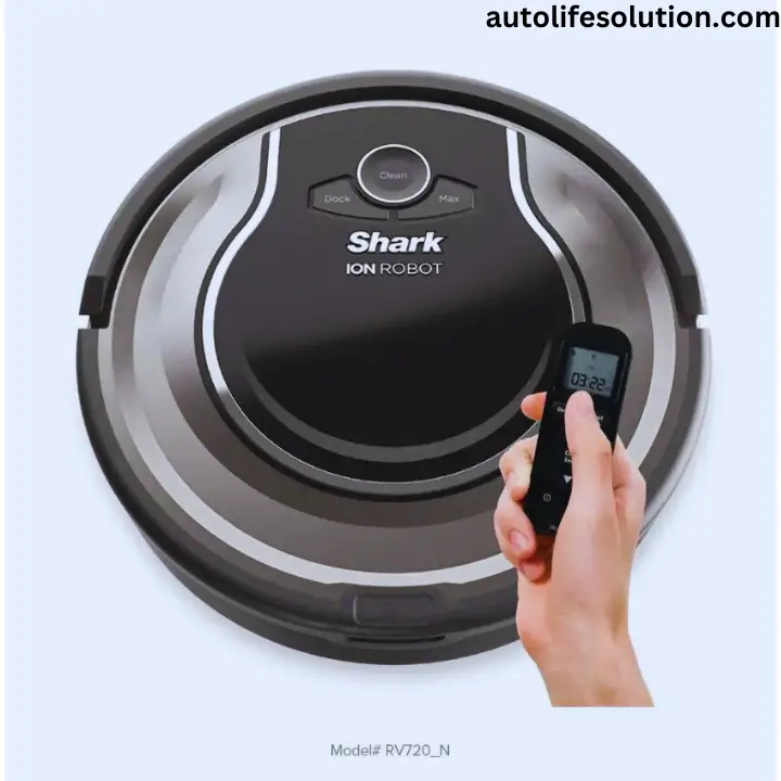 person using voice commands to control a Shark robot vacuum connected to Alexa, demonstrating the convenience of the integration