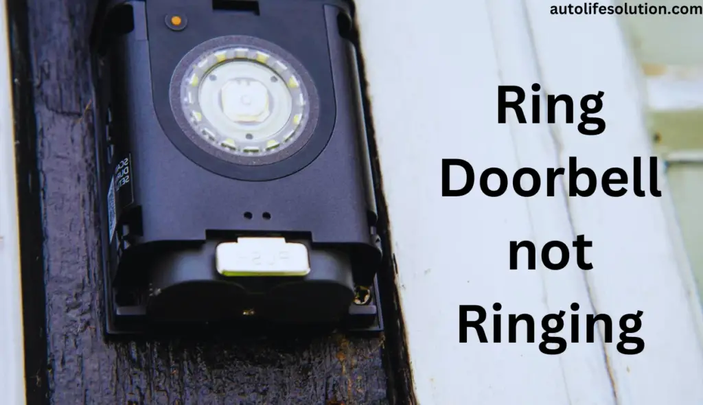 Illustration depicting a Ring doorbell and an Amazon Echo device with a red 'X' symbol between them, indicating connection issues. Text reads: 'Why Your Ring Doorbell Isn't Ringing on Alexa