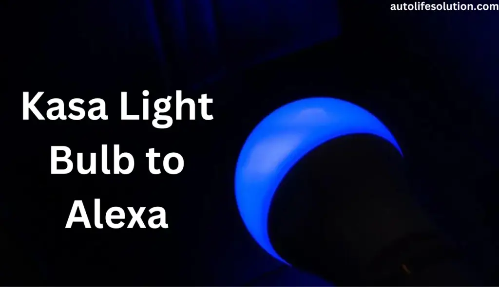 Image depicting the process of connecting a Kasa light bulb to an Amazon Alexa device, showcasing seamless integration and smart home control