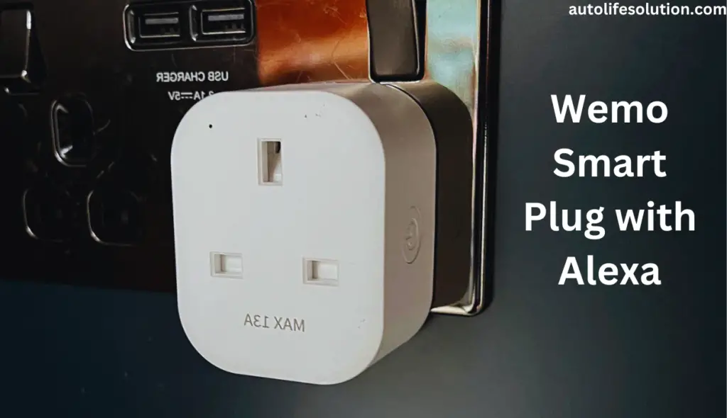 Wemo Smart Plug and Amazon Echo device, along with a smartphone and Wi-Fi router, representing the essentials needed to set up Wemo Smart Plug with Alexa