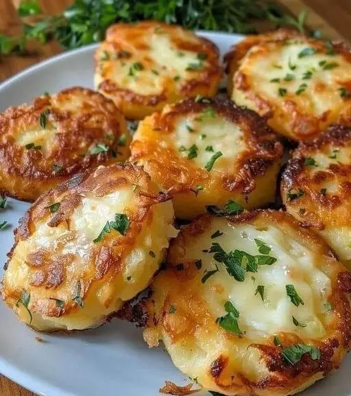 Baked Potato Rounds with Cheese