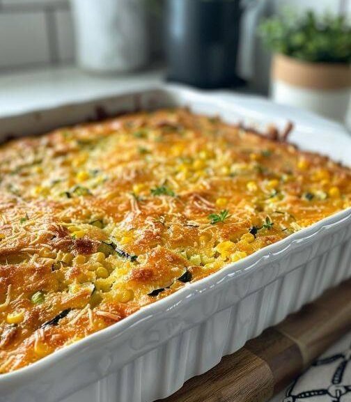 zucchini and cornbread casserole